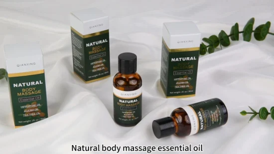Huile essentielle de massage corporel à absorption rapide de qualité SPA de soins de la peau de marque privée